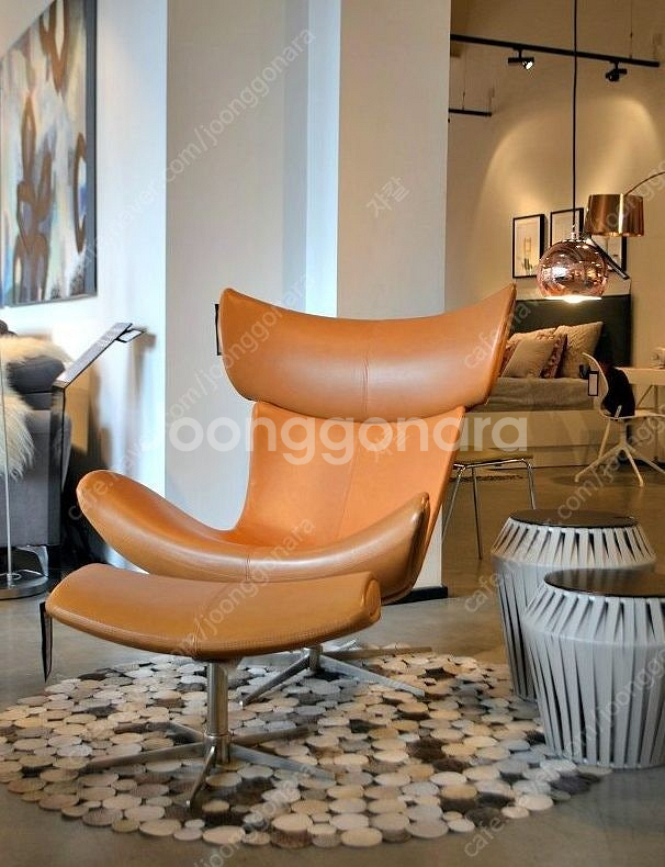 BoConcept 보컨셉 이몰라 라운지체어 + 풋스툴 ...--1