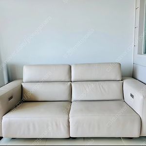 한샘 천연가죽 리클라이너 3인 소파(고다)