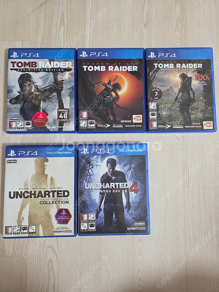 PS4 툼레이더, 언차티드1-4--0