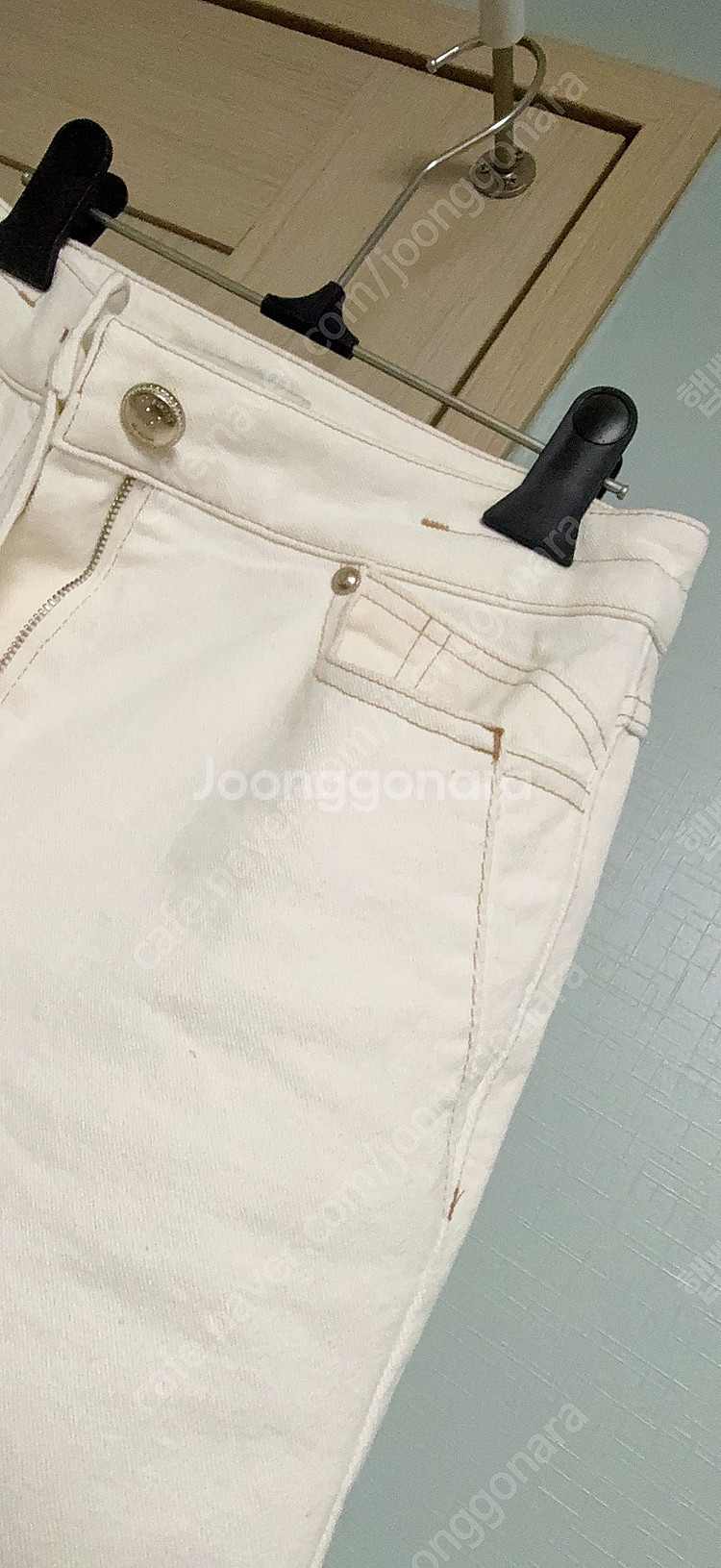 마인 24 비품 스티치 와이드 데님 팬츠 (인기품절템)--8