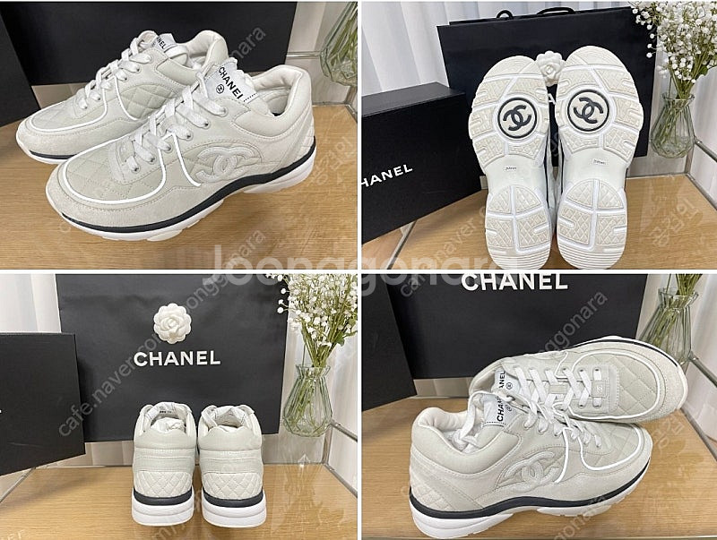 [새상품] 샤넬 cc로고 스니커즈 화이트 (G40184...--6