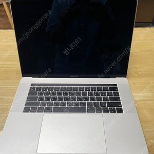 맥북 프로 15인치(2019, ssd 256, 배터리 신품 교체, 싸이클 16, 배터리 100%)