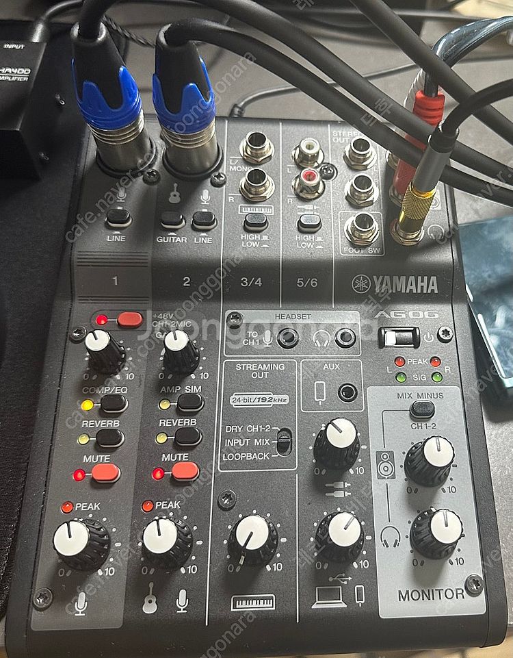 오디오인터페이스 야마하 AG06 MK2 판매합니다!! ...--0