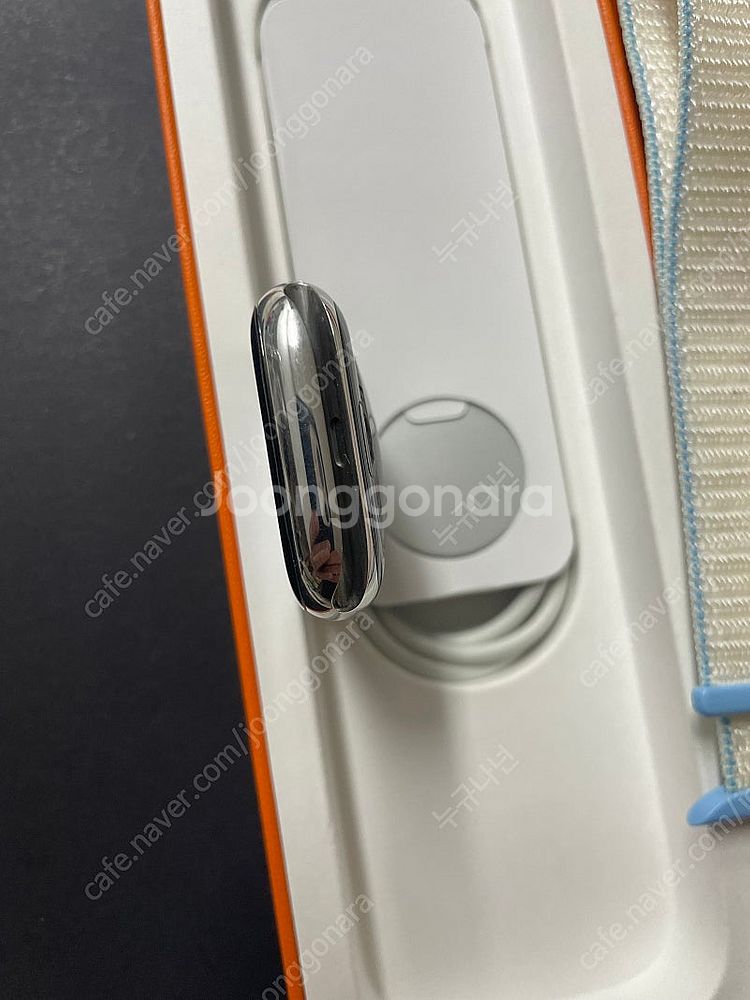 애플워치7에르메스 실버 45mm S급--4