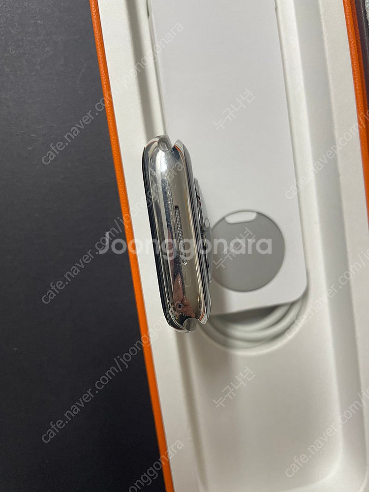 애플워치7에르메스 실버 45mm S급--5
