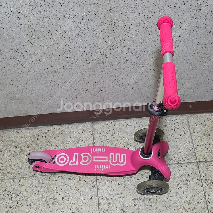 마이크로 킥보드 미니 핸드 디럭스 LED+헬멧세트 중고...--2
