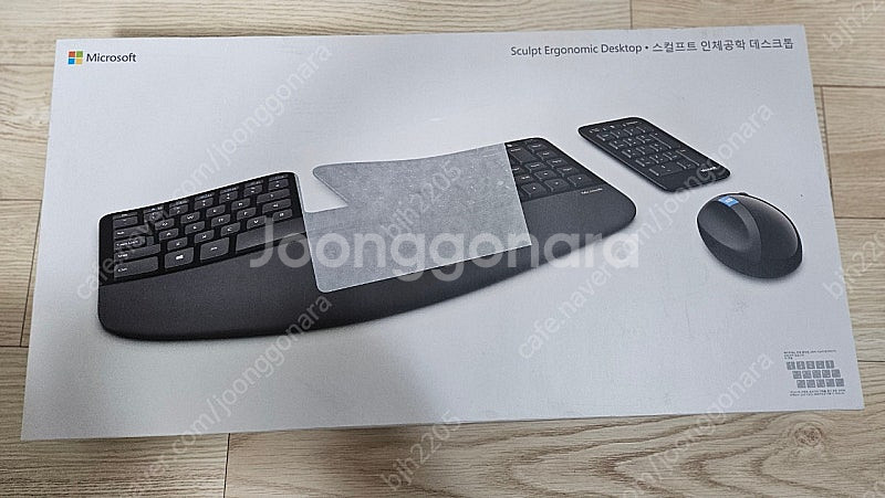 [단순개봉] microsoft sculpt ergonomic 키보드 마우스--0