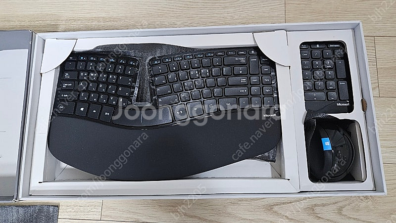 [단순개봉] microsoft sculpt ergonomic 키보드 마우스--1