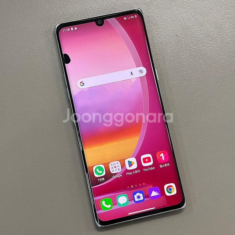 LG 벨벳 화이트색상 128용량 액정미파손 무잔상 가성...--2