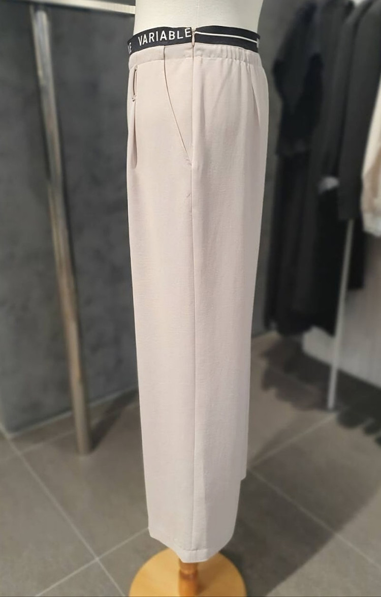 [새상품]보브(VOV) 레터링 밴딩 쿨 와이드팬츠--8