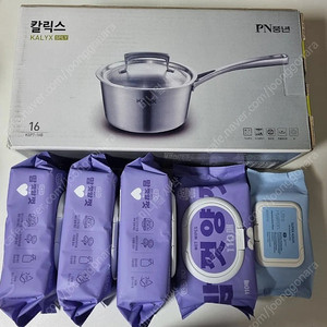 풍년 통5중 16편수 스텐냄비 미샤 클렌징 티슈 물티슈 묶음팝니다