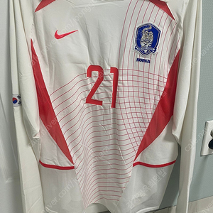 박지성 2002 대한민국 어웨이 어센틱 긴팔 택채 새제품