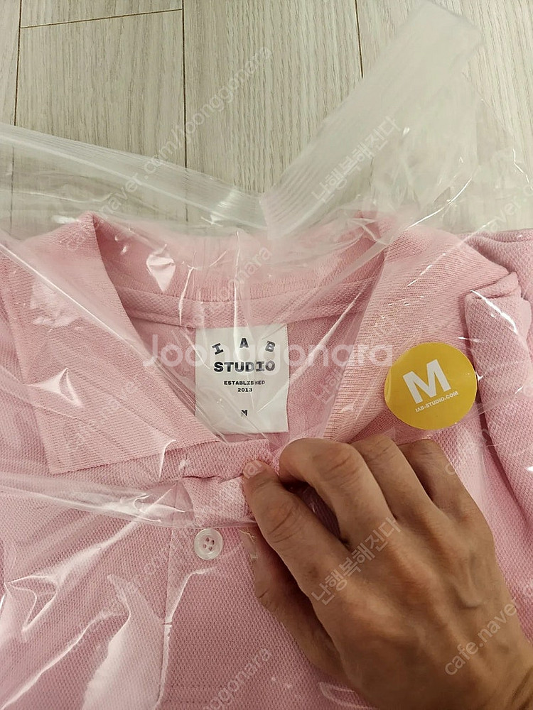 아이앱 스튜디오 피케 롱슬리브 핑크(M)--1