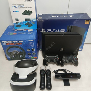 PS4 플스4 프로 VR풀세트/레이싱휠/게임4개/멀티거치대