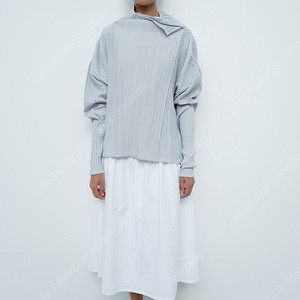 le17septembre 플리츠 터틀넥 가디건 그레이 PLEATED TURTLENECK CARDIGAN [GRAY] 르917 le917
