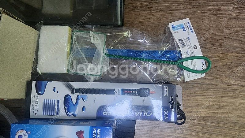 어항 용품 일괄 판매 어항30x40x40 기포기, 여과...--3