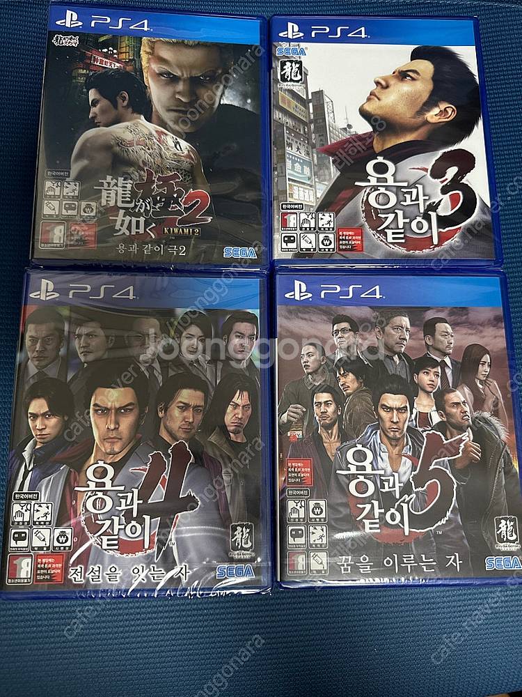 ps4 용과같이 극2,3,4,5 미개봉--0