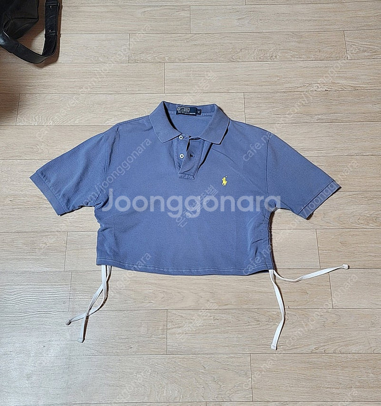 편택포) 폴로 랄프로렌 크롭 셔링 반팔티 카라티 김코디...--0