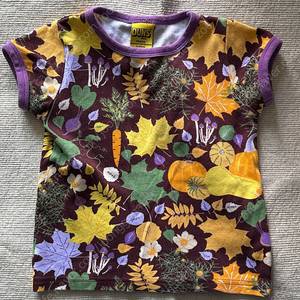 던스 티셔츠 AW23 fall flowers 3-4y (104)