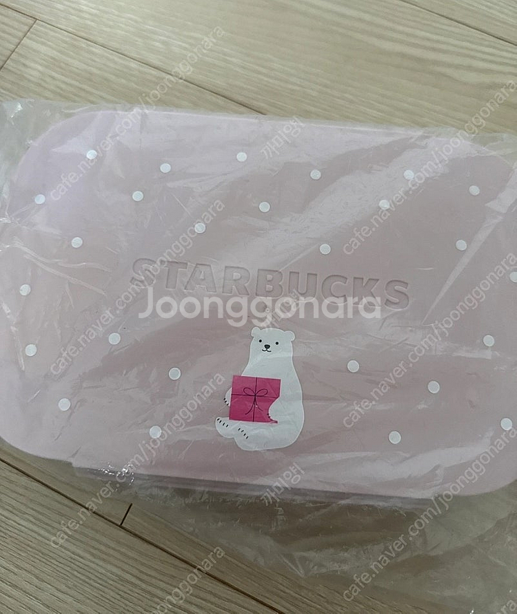 새상품) 스타벅스 실리콘 푸드박스 한정판 연핑크 반값택...--0