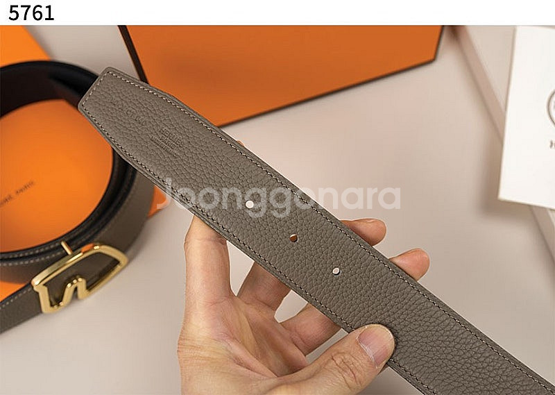 에르메스 홀스 리버서블 양면 벨트--7
