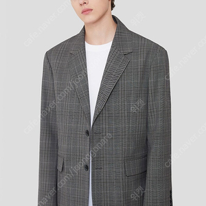 (105) 남성용 더니트컴퍼니 울 체크 블레이저 자켓 쟈켓 재킷 블레이져 이미지