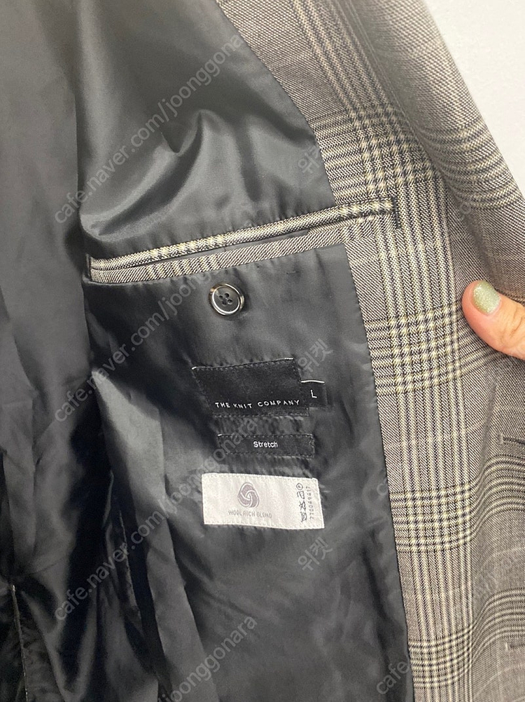 (105) 남성용 더니트컴퍼니 울 체크 블레이저 자켓 쟈켓 재킷 블레이져 이미지