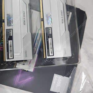 ESSENCORE KLEVV DDR5-6000 CL30 CRAS V RGB WHITE 패키지 서린