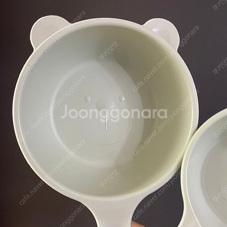 아기 테디베어 밥그릇 핸들 플레이트 세트 2P 새제품--1