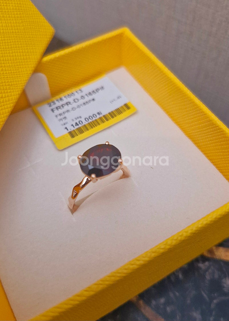 로제도르by골든듀14k 골드 가넷반지 오묘한 흑레드 [...--2