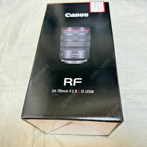 캐논 RF 24-70 mm 2.8 L 렌즈 새상품급 팝니다.(25년6월20일 구매)