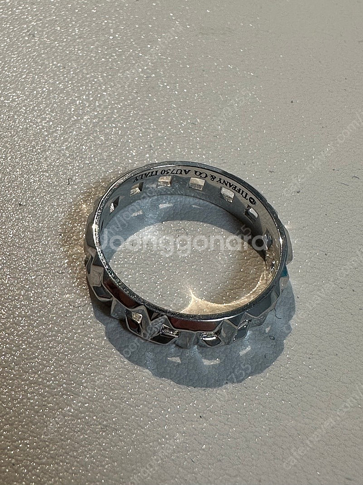 티파니앤코 5.5MM 트루 네로우링 실버 반지--0