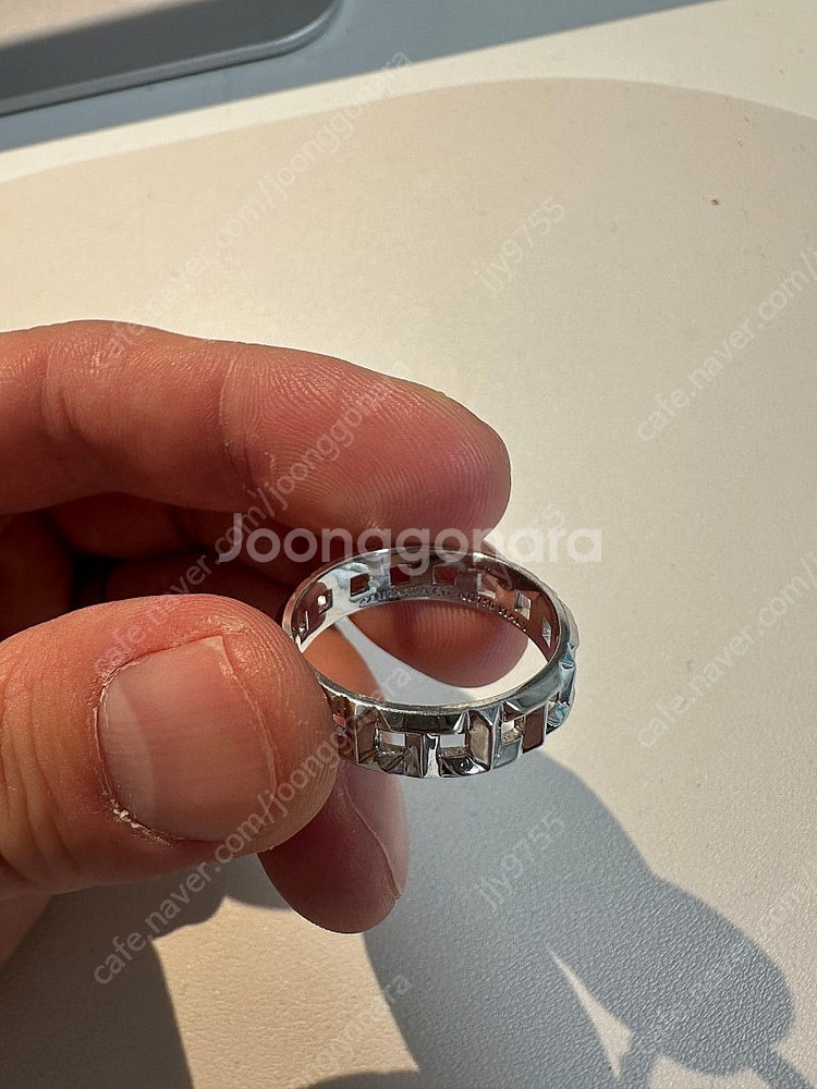 티파니앤코 5.5MM 트루 네로우링 실버 반지--1