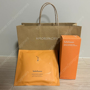 설화수 순행클렌징폼 400ml, 자음생 마스크 이엑스 일괄 선물용 쇼핑백 새상품