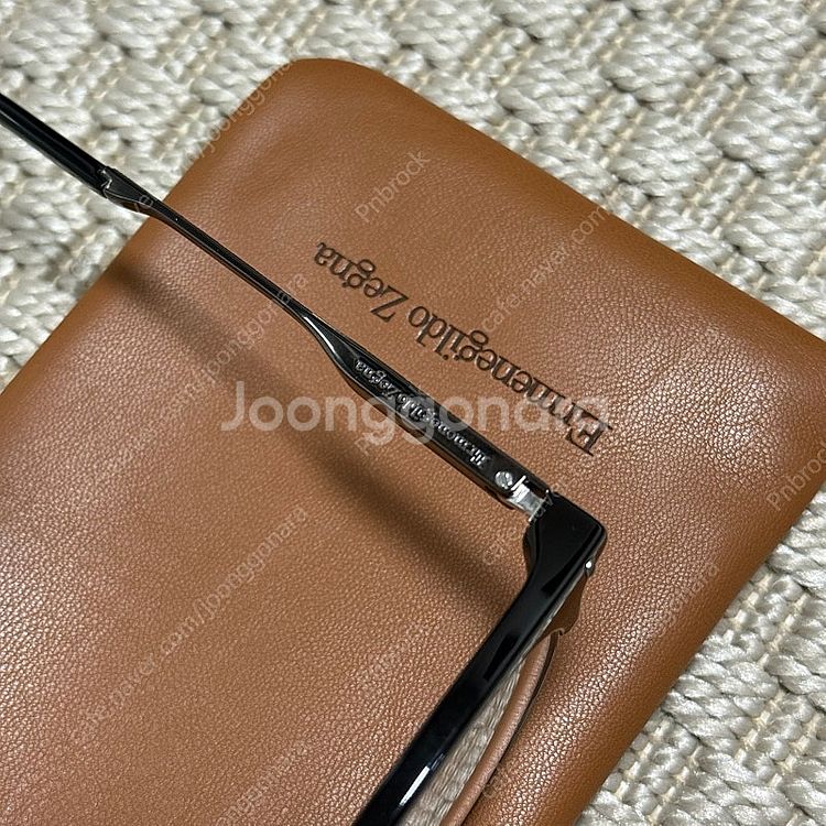 (OS) 에르메네질도 제냐 하금테 티타늄 안경 블랙--2