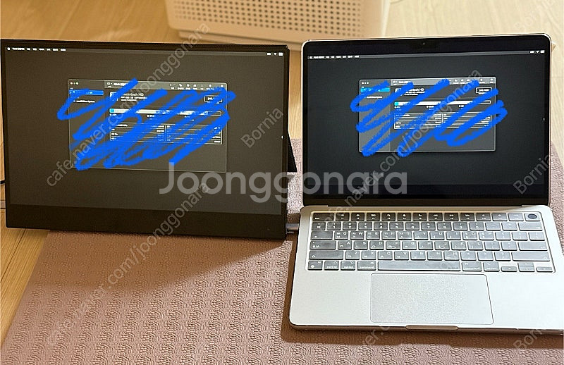 한성 포터블 모니터 TXF156T--3