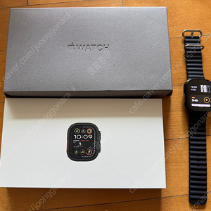 애플워치 울트라2 티타늄 셀룰러 블랙 49mm 풀박 + 오션 밴드 배터리효율100 (보증O)