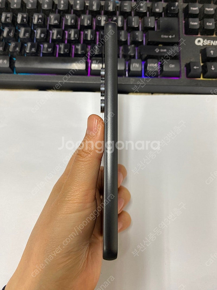 029187 SK 갤럭시퀀텀4 블랙 외관SS급 128G...--7