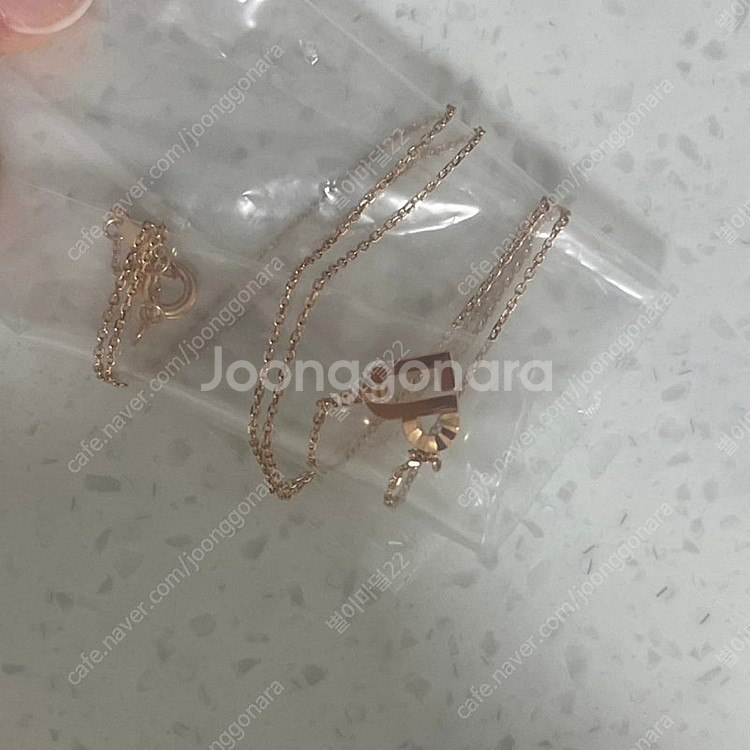 18k목걸이판매합니다(보증서.케이스.쇼핑백)배송비포함️선...--2