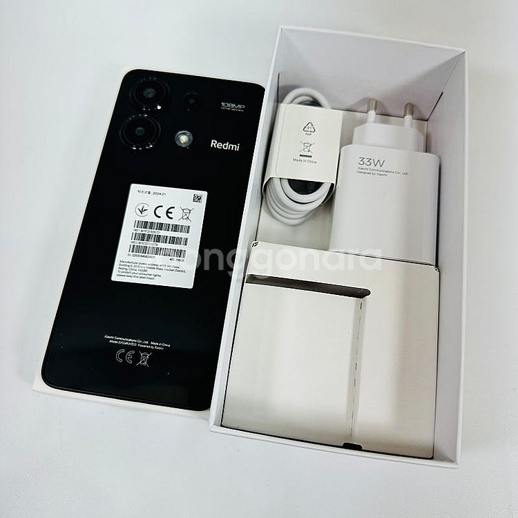 레드미노트13] 홍미 레드미노트13 256G 블랙색상 ...--1