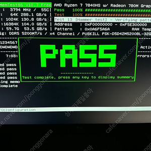 노트북램 푸스킬 PUSKILL DDR5 32GB 5200Mhz 2개 팝니다