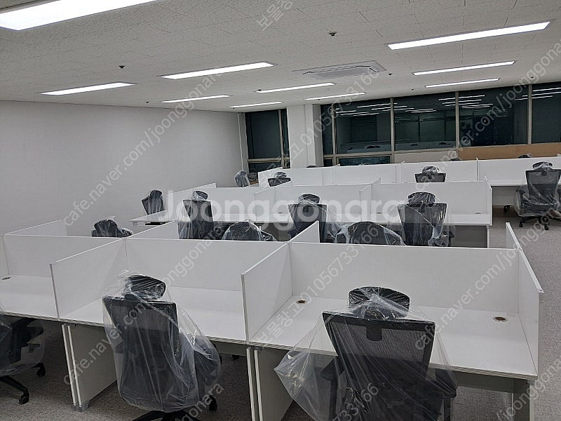 깔끔 사무실책상 W1400책상 외 (파티션/의자/책장/...--3