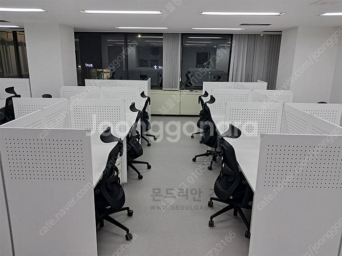 깔끔 사무실책상 W1400책상 외 (파티션/의자/책장/...--8