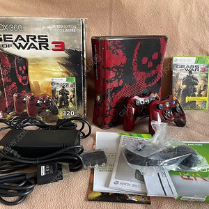 신품급 xbox360 기어스 오브 워 한정판 판매 2패드 풀박