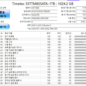 ssd 1테라, 2테라 사타제품 판매합니다