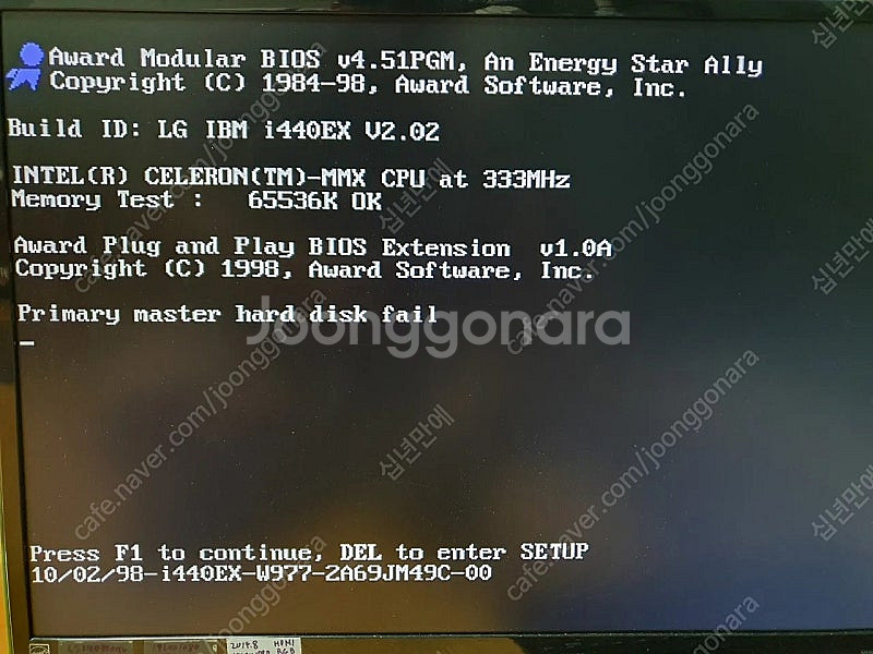셀러론333, ms-6122보드, 64mb ram--1