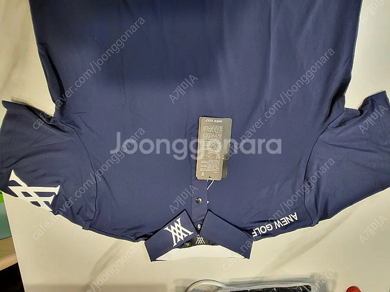 어뉴 반팔카라티 네이비, 화이트색상 2종류 XL팝니다--4