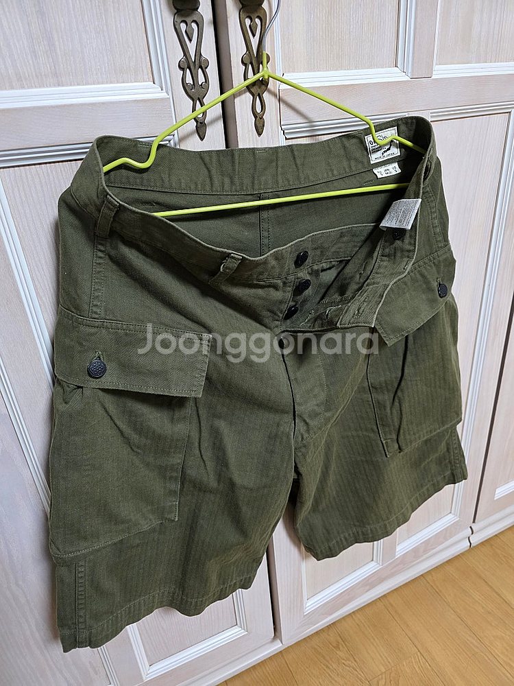 Orslow 오어슬로우 해링본숏 2포켓카고팬츠 반바지 ...--0