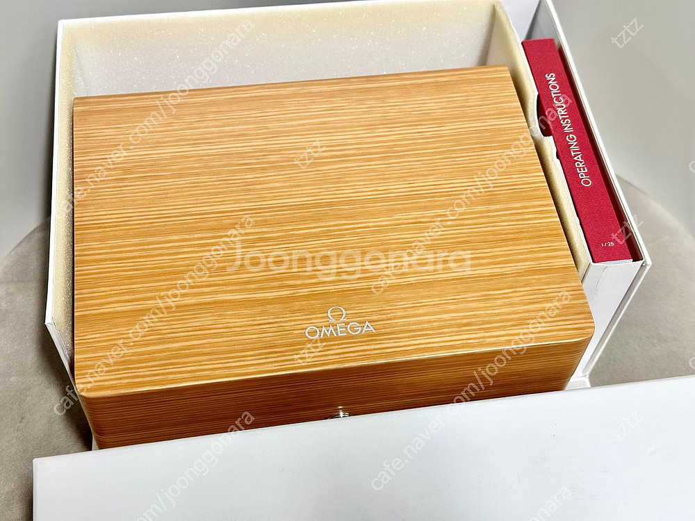 정품 ] OMEGA 오메가 시계케이스 원목 시계 박스 ...--1