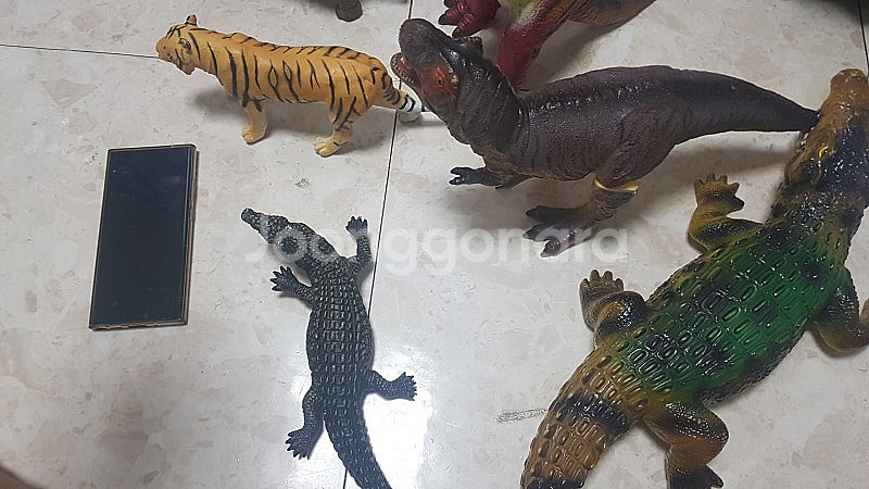 공룡 인형 공룡 피규어 호랑이 코끼리 악어 티라노 알로...--1